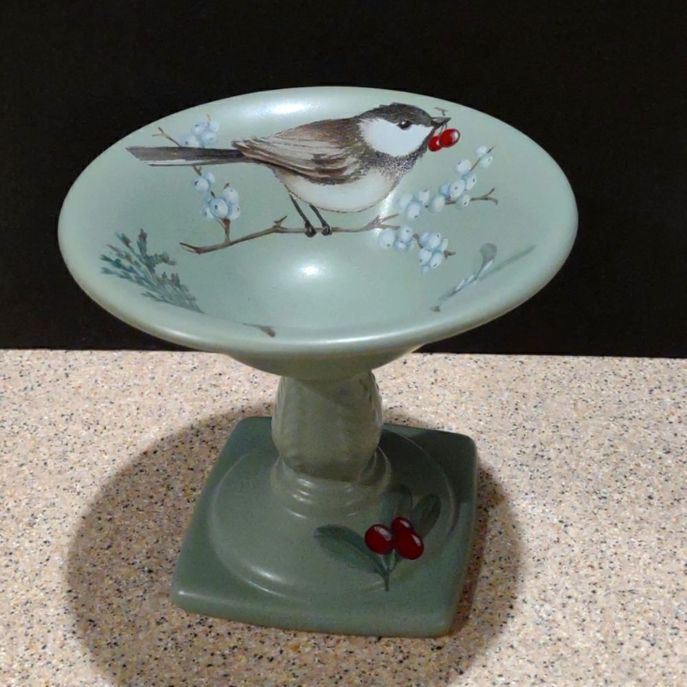 👍 Pfaltzgraff Ceramic Candle Holder Pillar Winterwood. C6